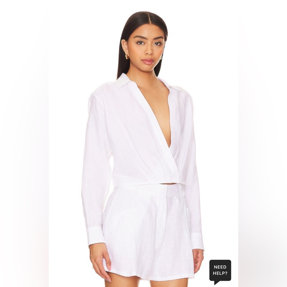 Marissa Webb Maxwell Linen Shirt NWT
